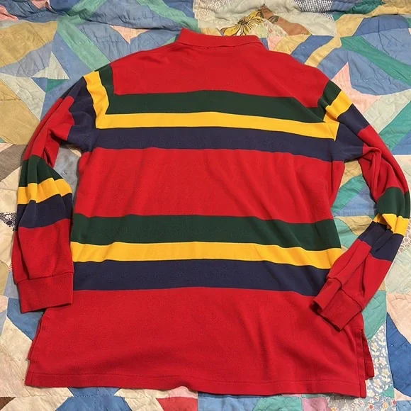 Vintage Polo by Ralph Lauren Colorblock Longsleeve Polo-Size XL - Picture 8 of 12